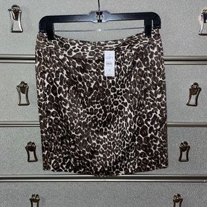 New leopard print LOFT skirt